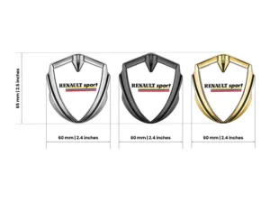 Renault Cupolato Emblema Badge Stile Tuning Splendente X